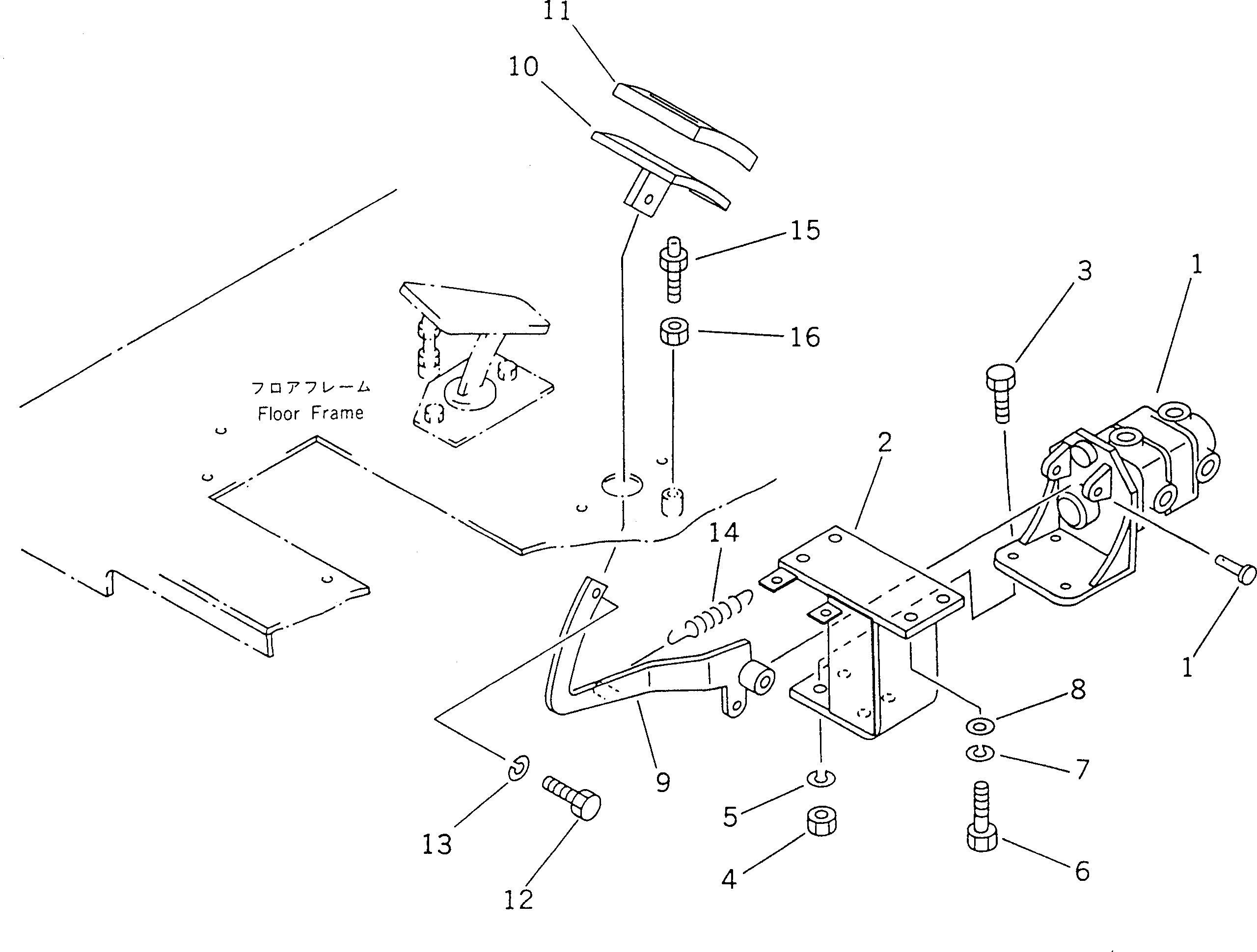 Рычаг 23B-43-13110 Komatsu