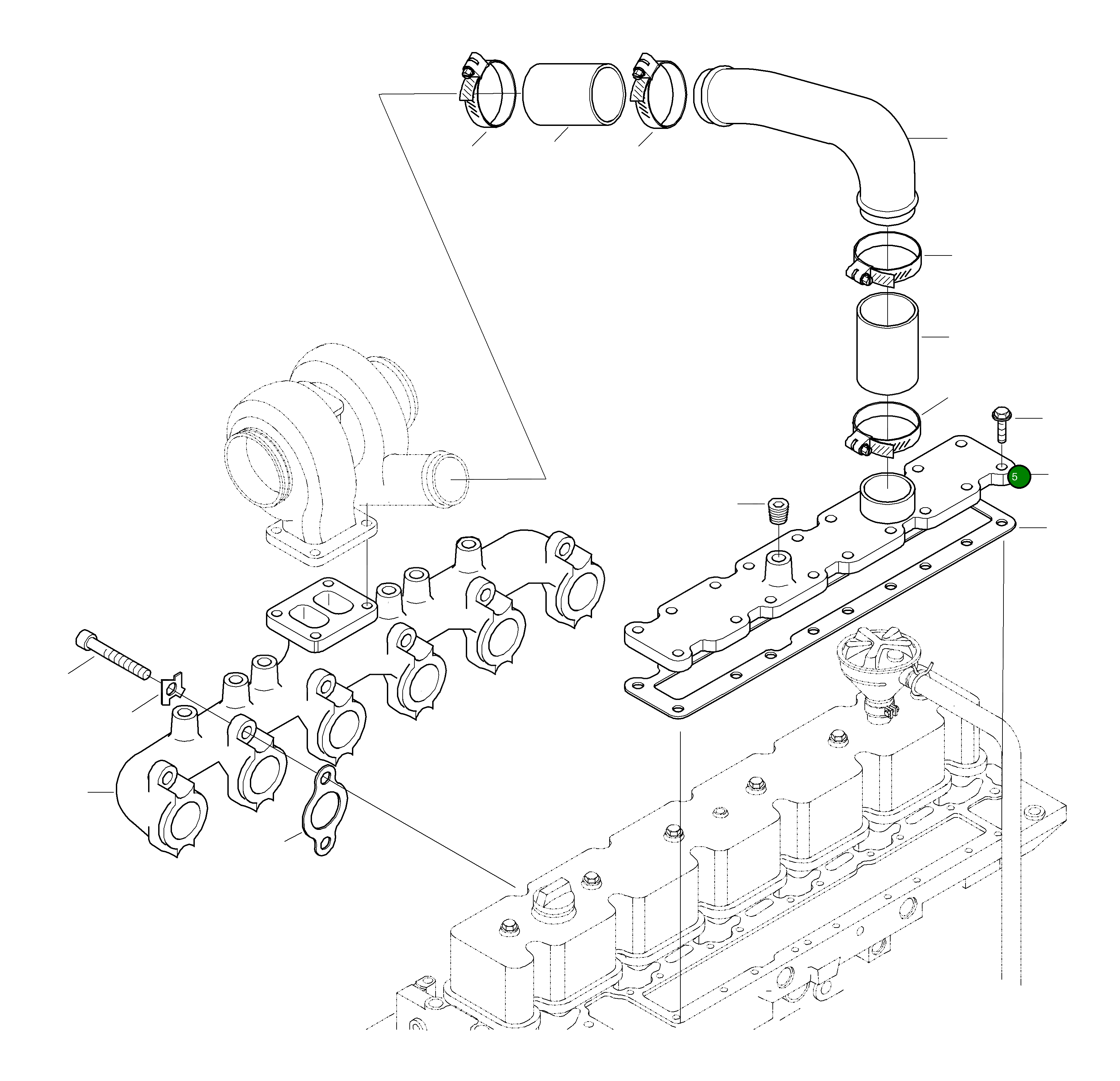 Крышка CU3922648 Komatsu