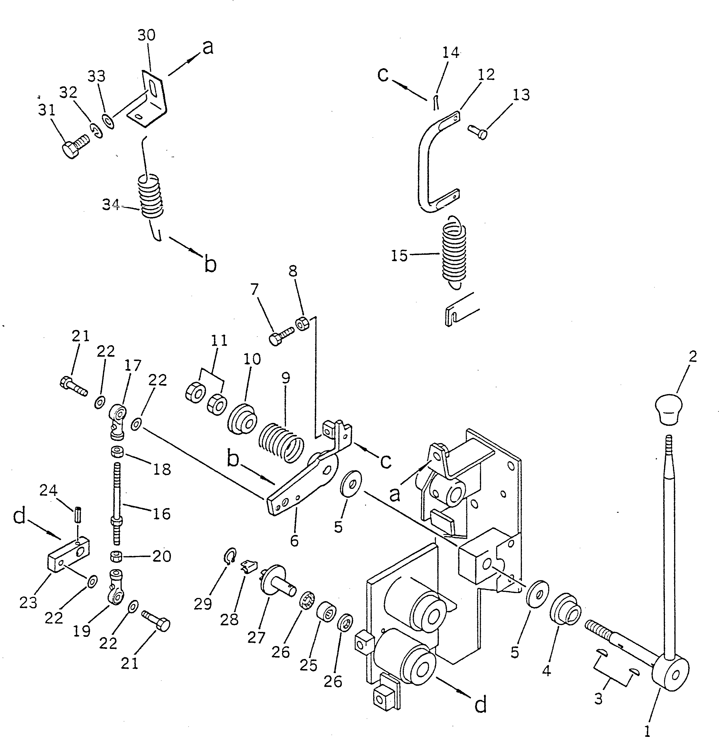 Рычаг 142-43-14111 Komatsu