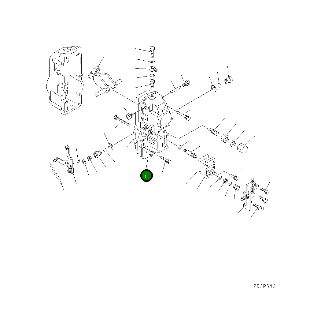 Крышка DK154520-5720 Komatsu