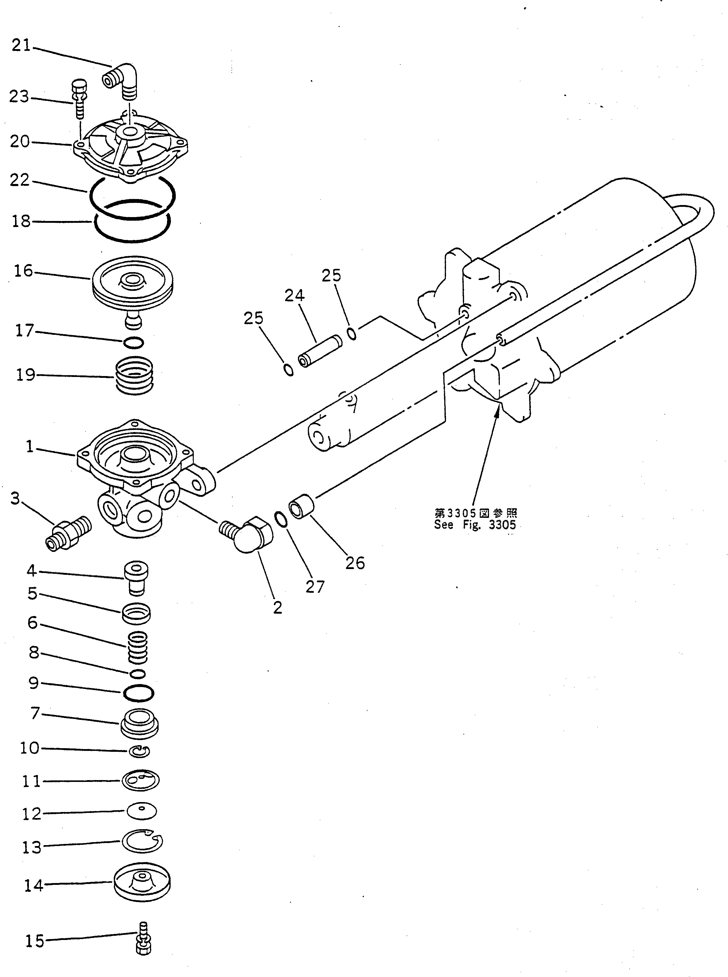 Крышка JK241-33800 Komatsu