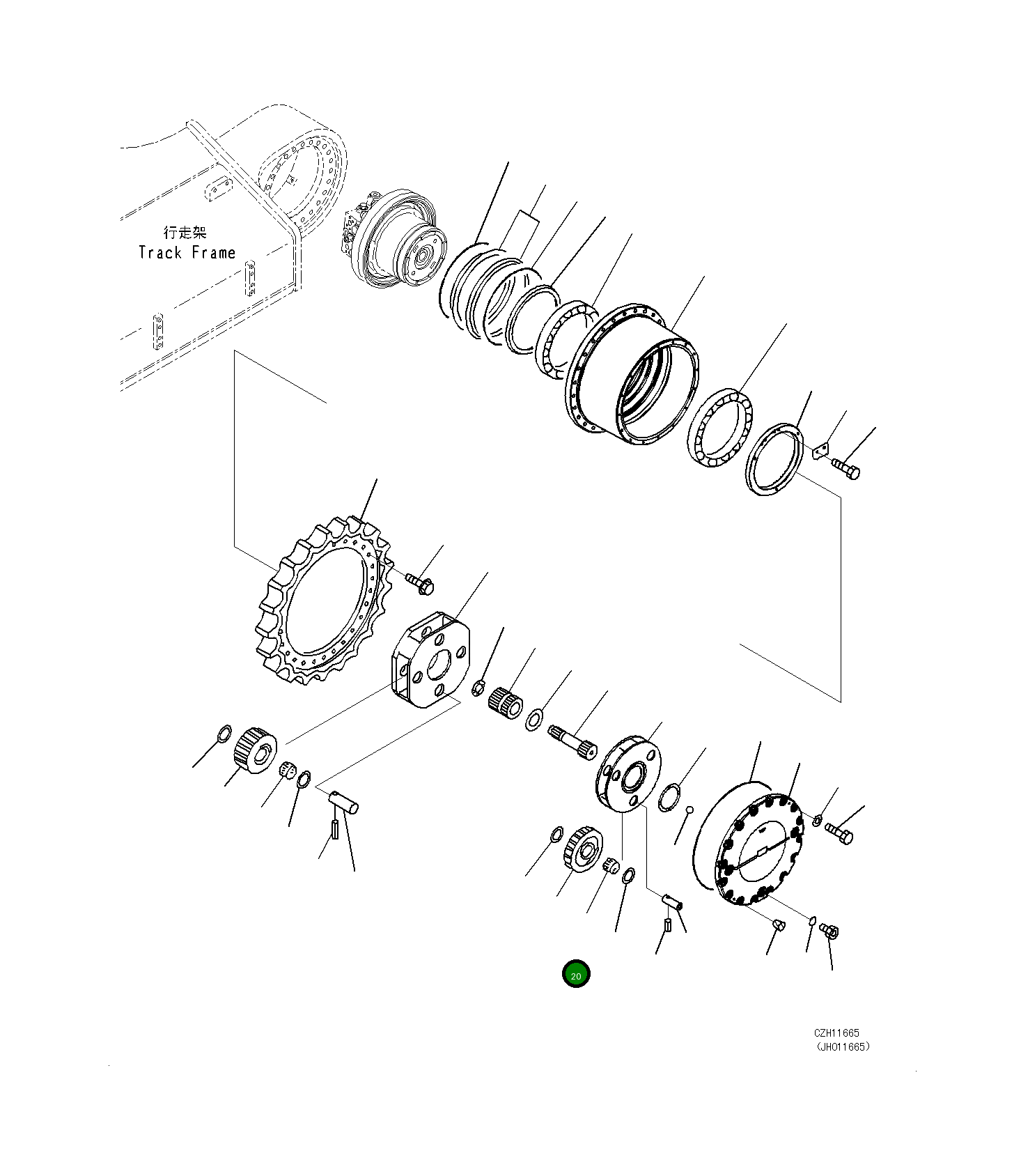 Подшипник 208-27-71220  Komatsu