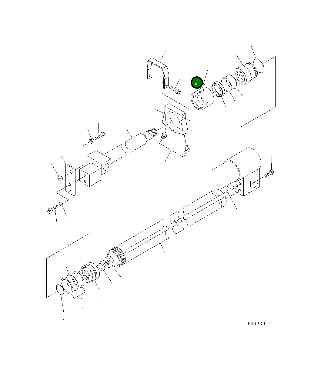 Крышка UN083G17040 Komatsu