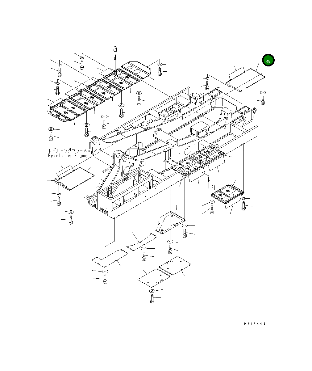 Крышка 21T-54-67640 Komatsu