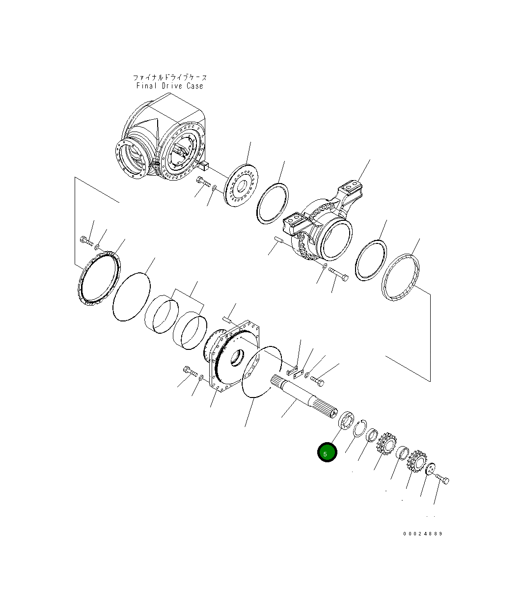 Подшипник 06330-22216 Komatsu