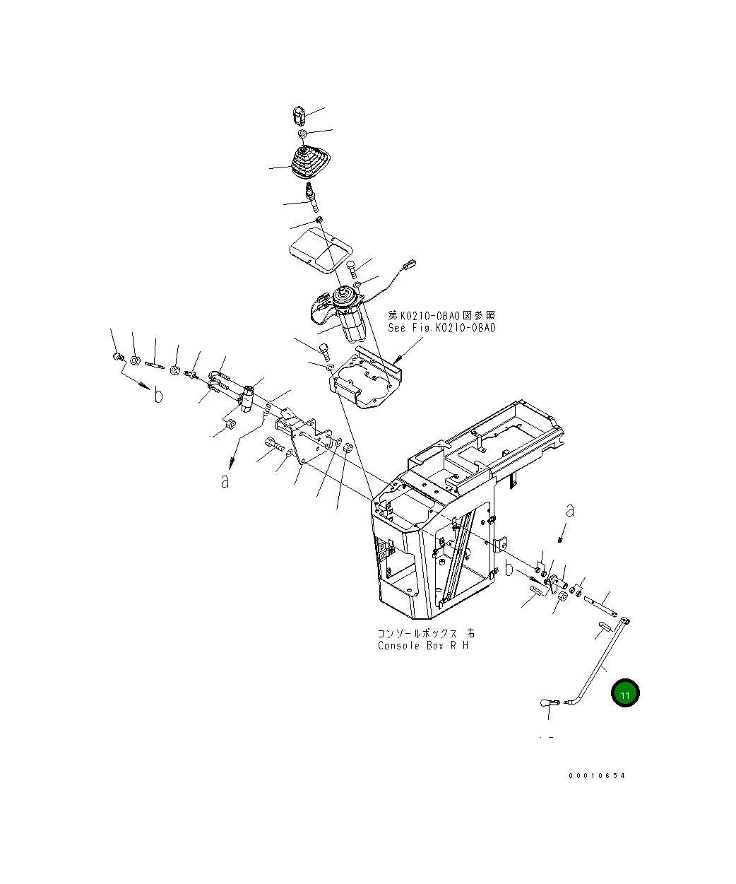 Рычаг 418-43-38142 Komatsu