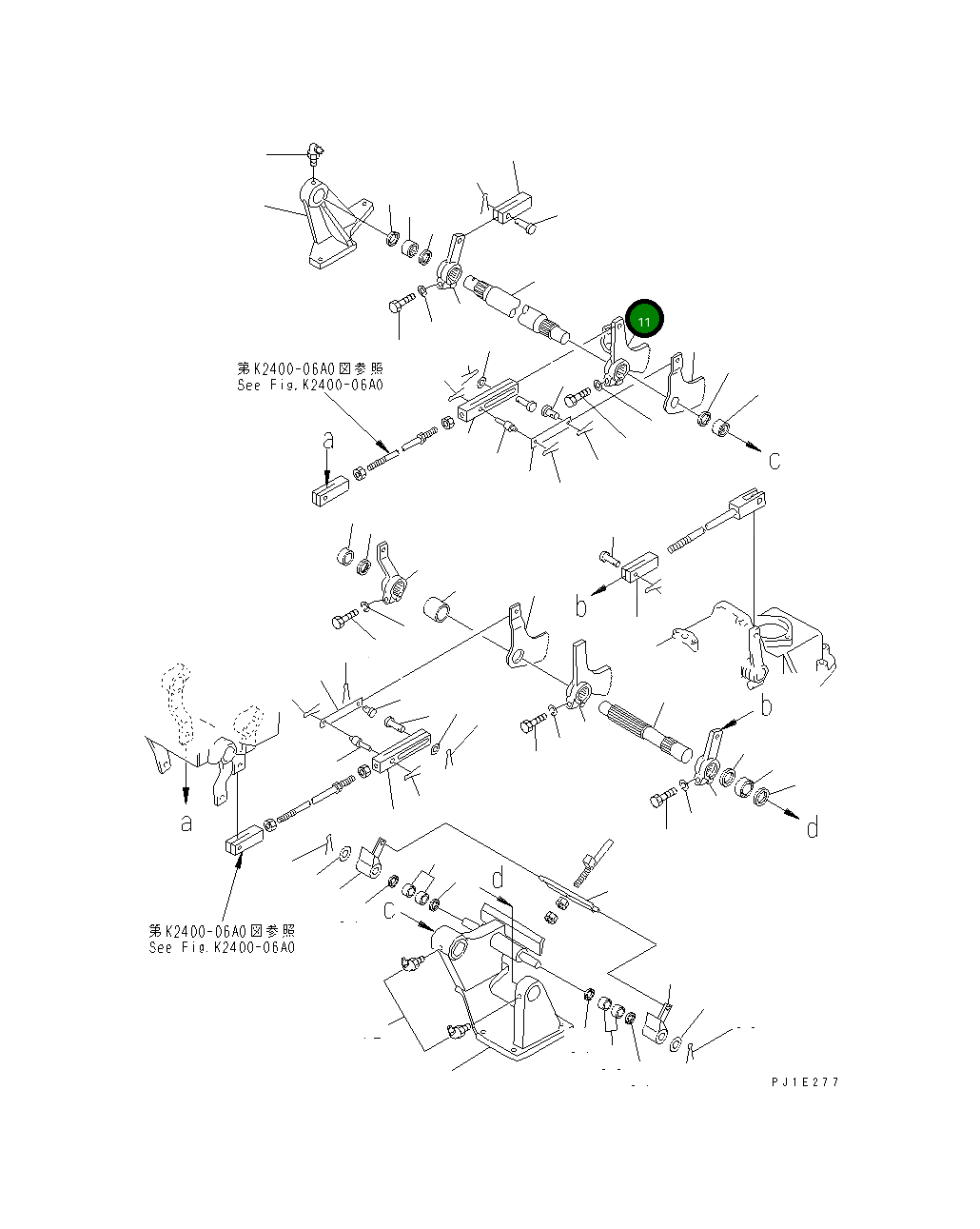 Рычаг 196-43-11480 Komatsu