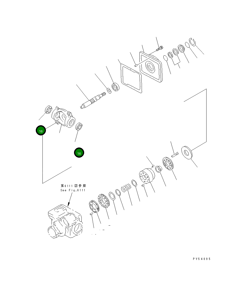 Подшипник 262-61-22310 Komatsu
