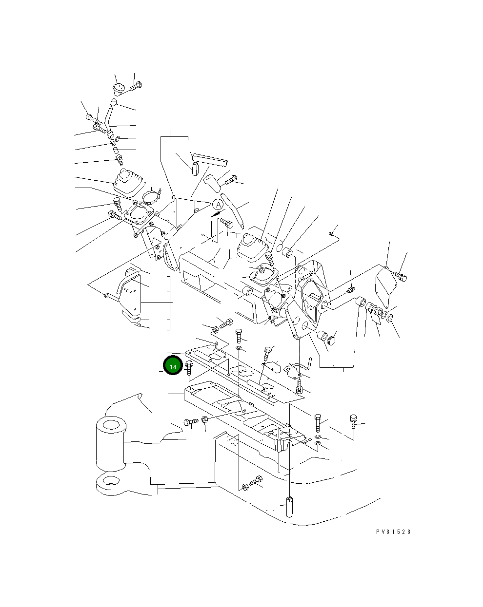 Крышка YM172164-45841 Komatsu