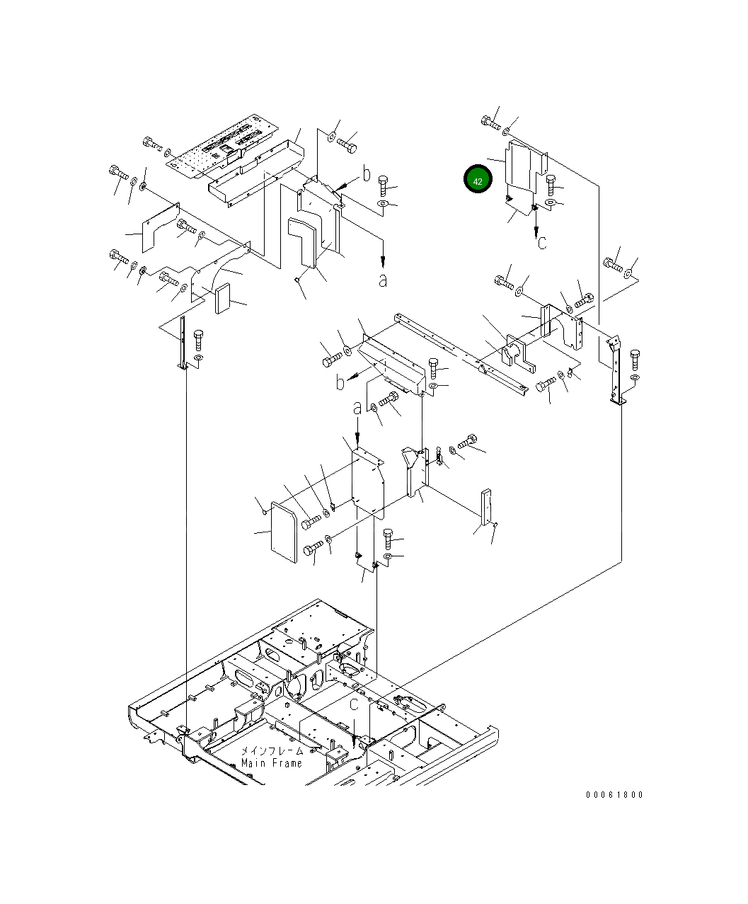 Крышка 8234-54-1961  Komatsu