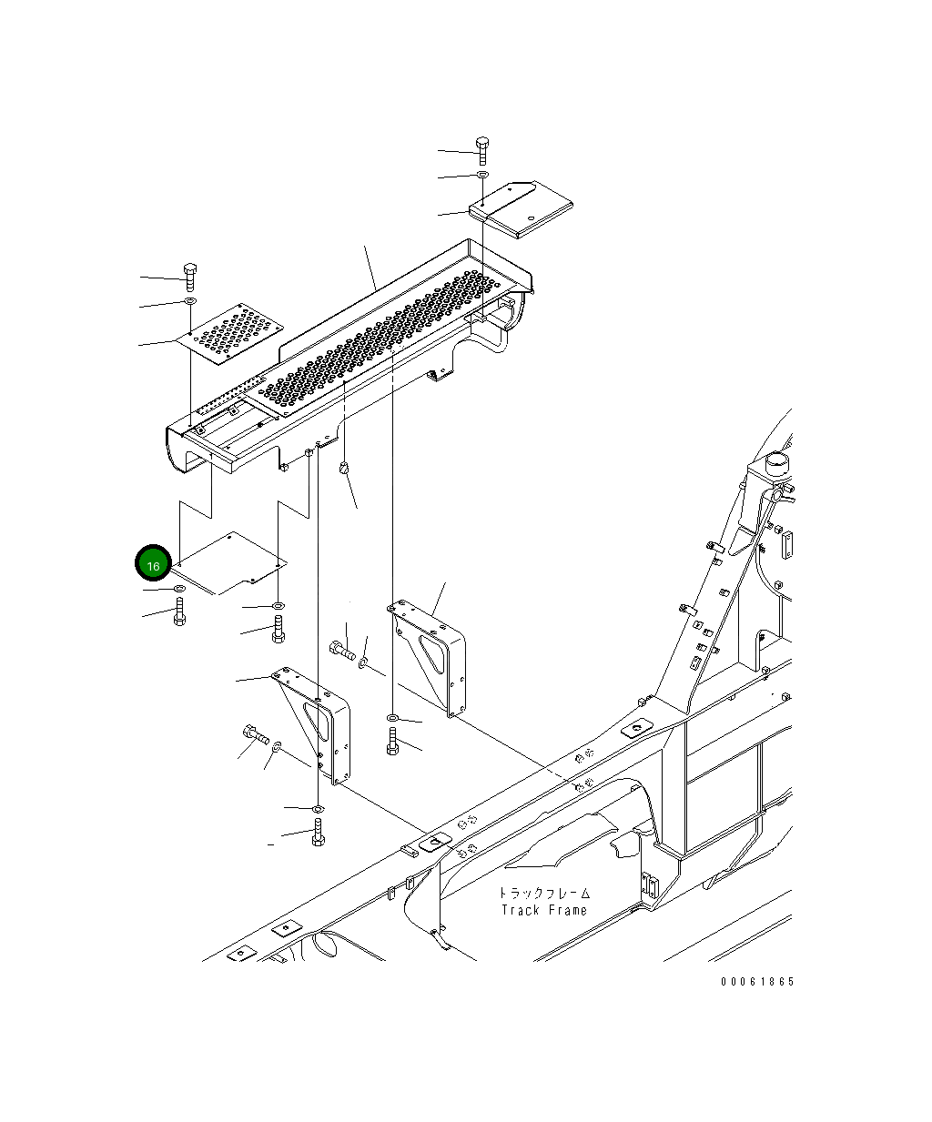Крышка 8234-54-2261  Komatsu