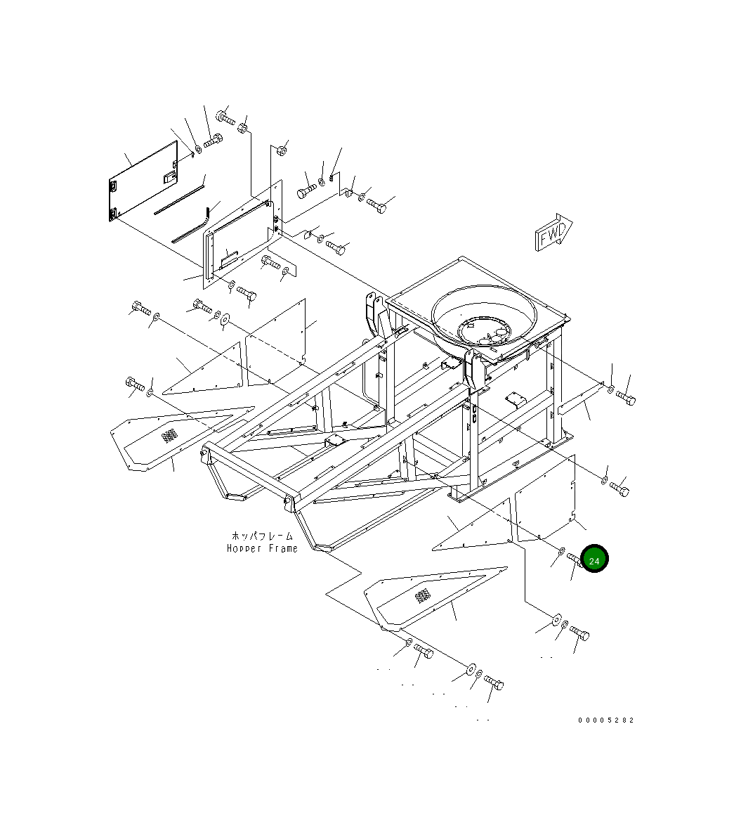 Крышка 8255-54-5790  Komatsu