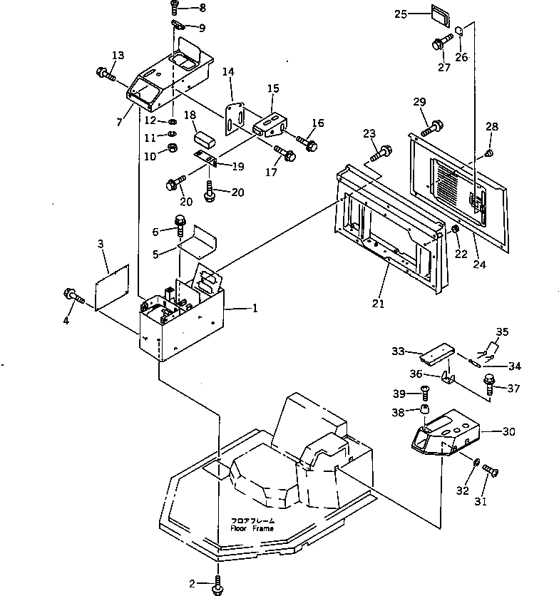 Крышка 423-54-12530  Komatsu