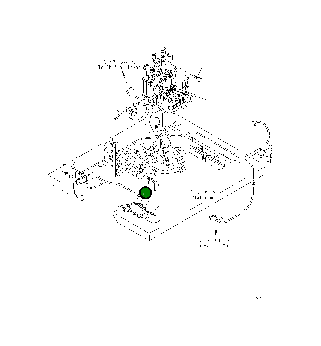 Рычаг 23B-43-35560 Komatsu
