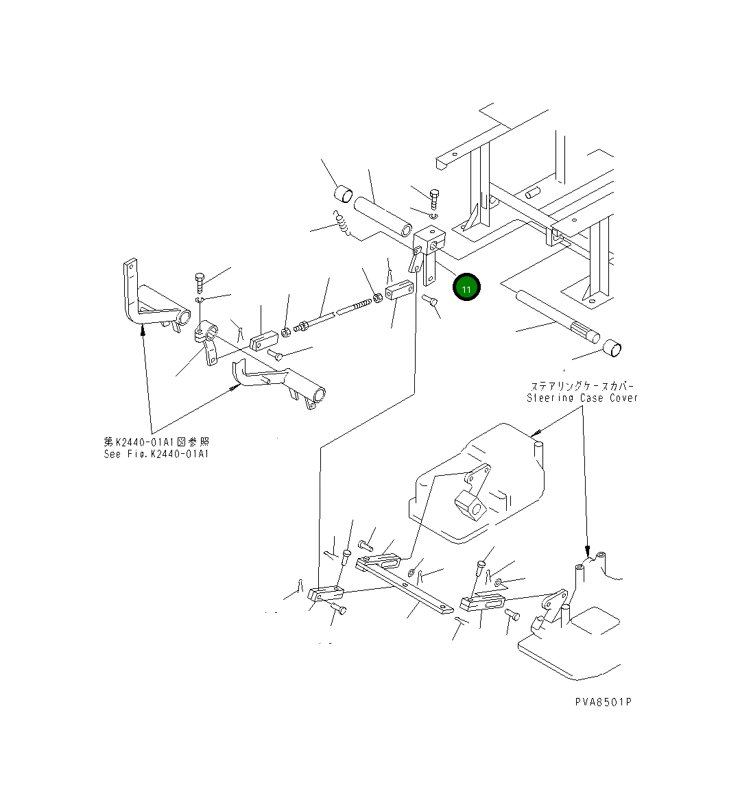 Рычаг 113-43-41311 Komatsu