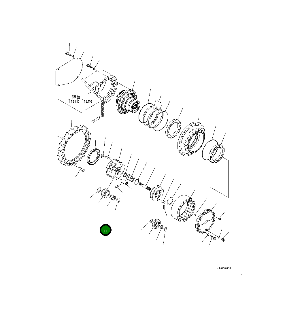 Подшипник 20Y-27-42320 Komatsu