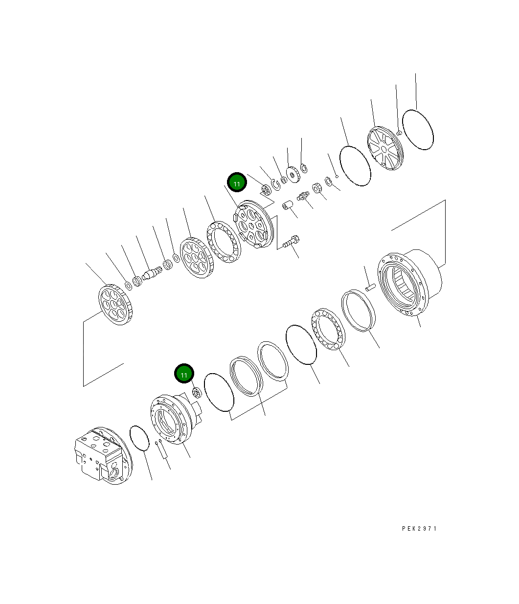 Подшипник TZ860A1022-00  Komatsu