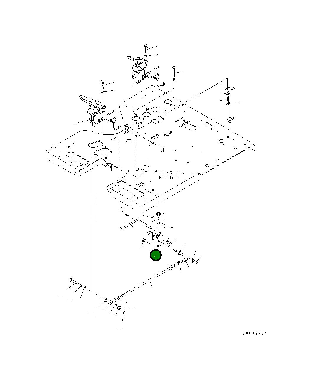 Рычаг 23B-43-31113 Komatsu