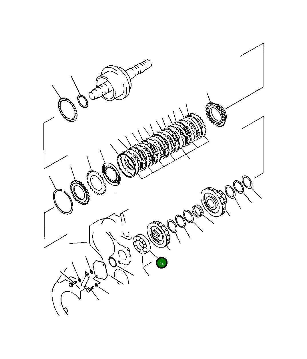 Подшипник 419-15-13250 Komatsu