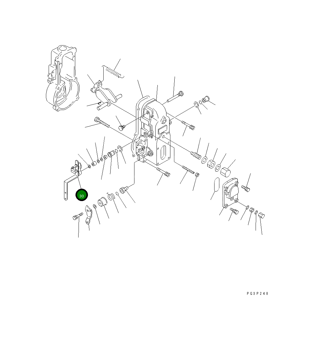 Рычаг DK154343-0220 Komatsu