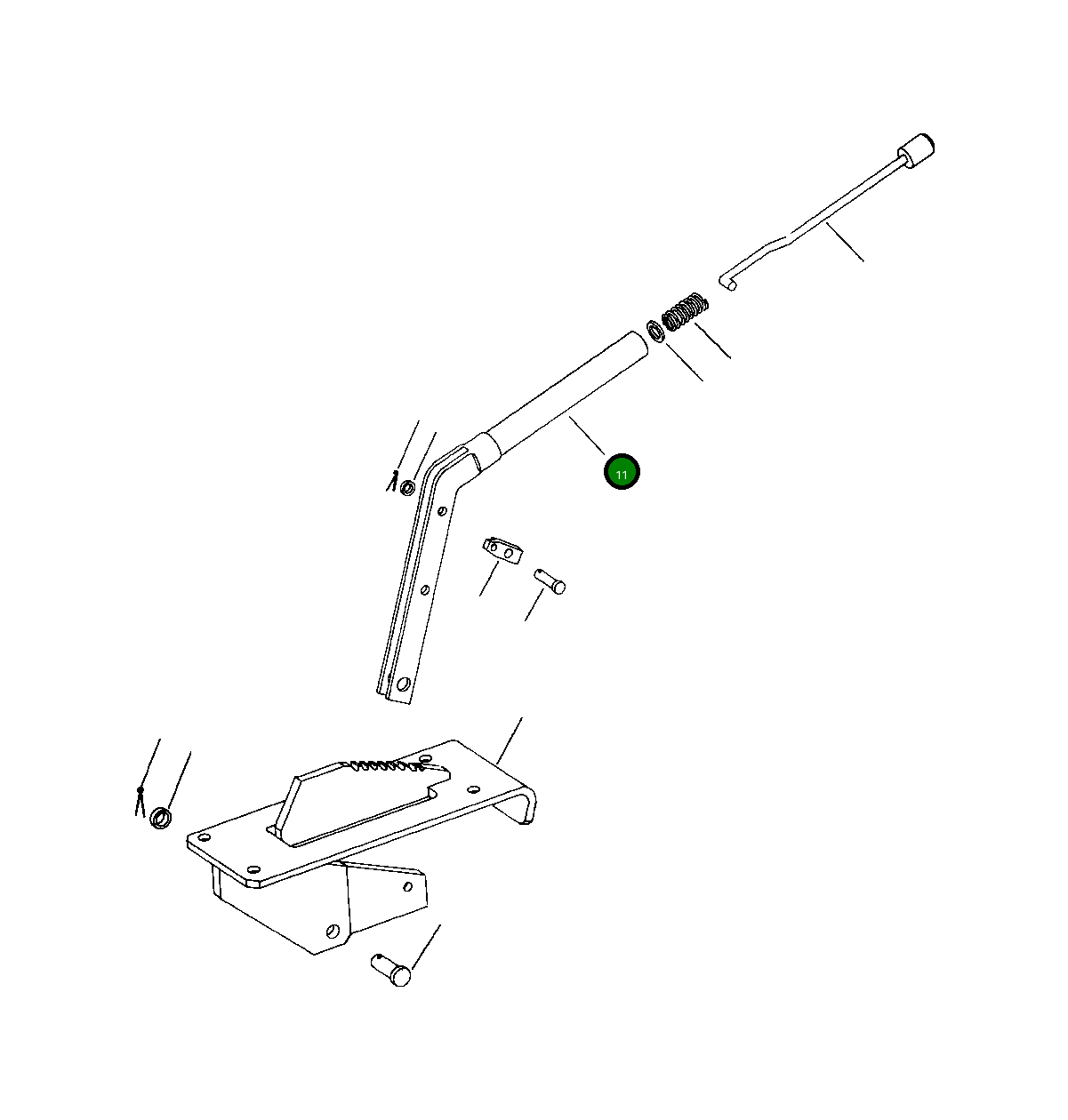 Рычаг 1105 195 C2 Komatsu