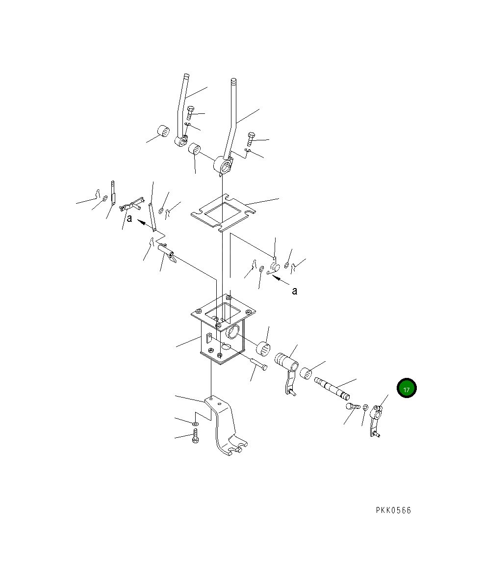 Рычаг 124-960-5631 Komatsu