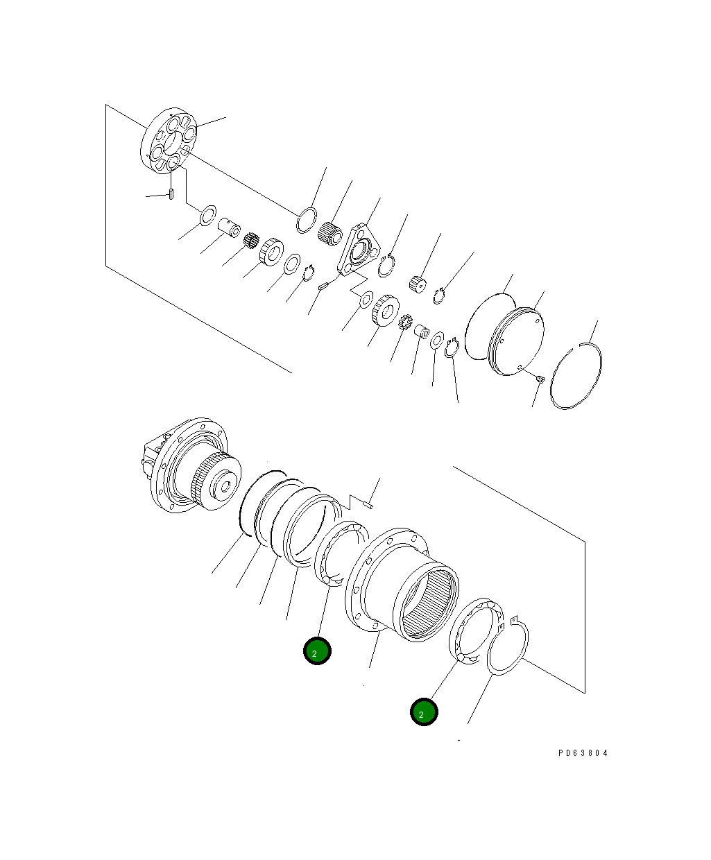 Подшипник 20P-60-73130  Komatsu