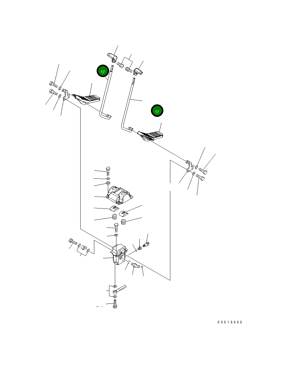 Рычаг 21W-43-41441 Komatsu