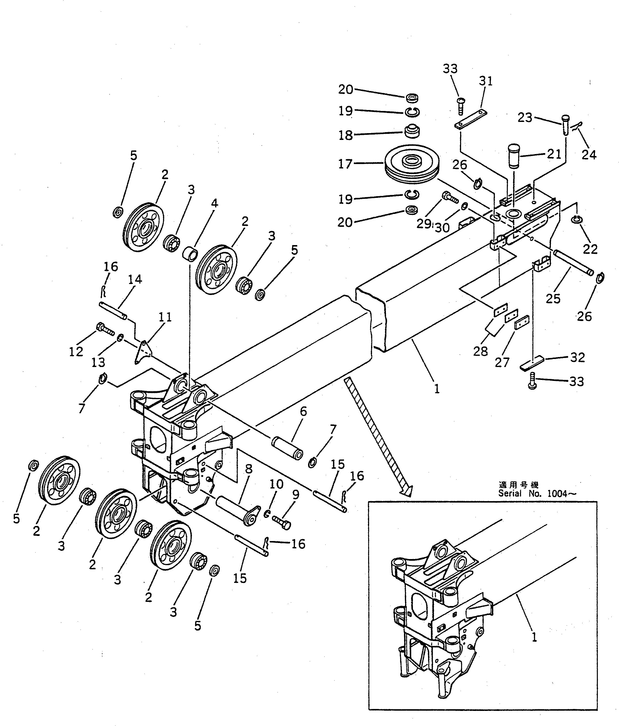 Вал 22W-70-11360 Komatsu