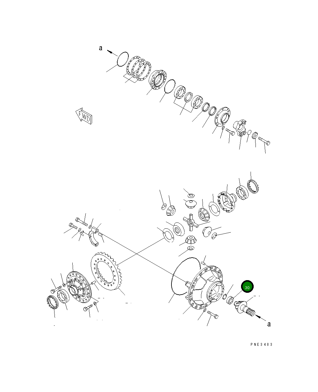 Подшипник 425-22-11831 Komatsu