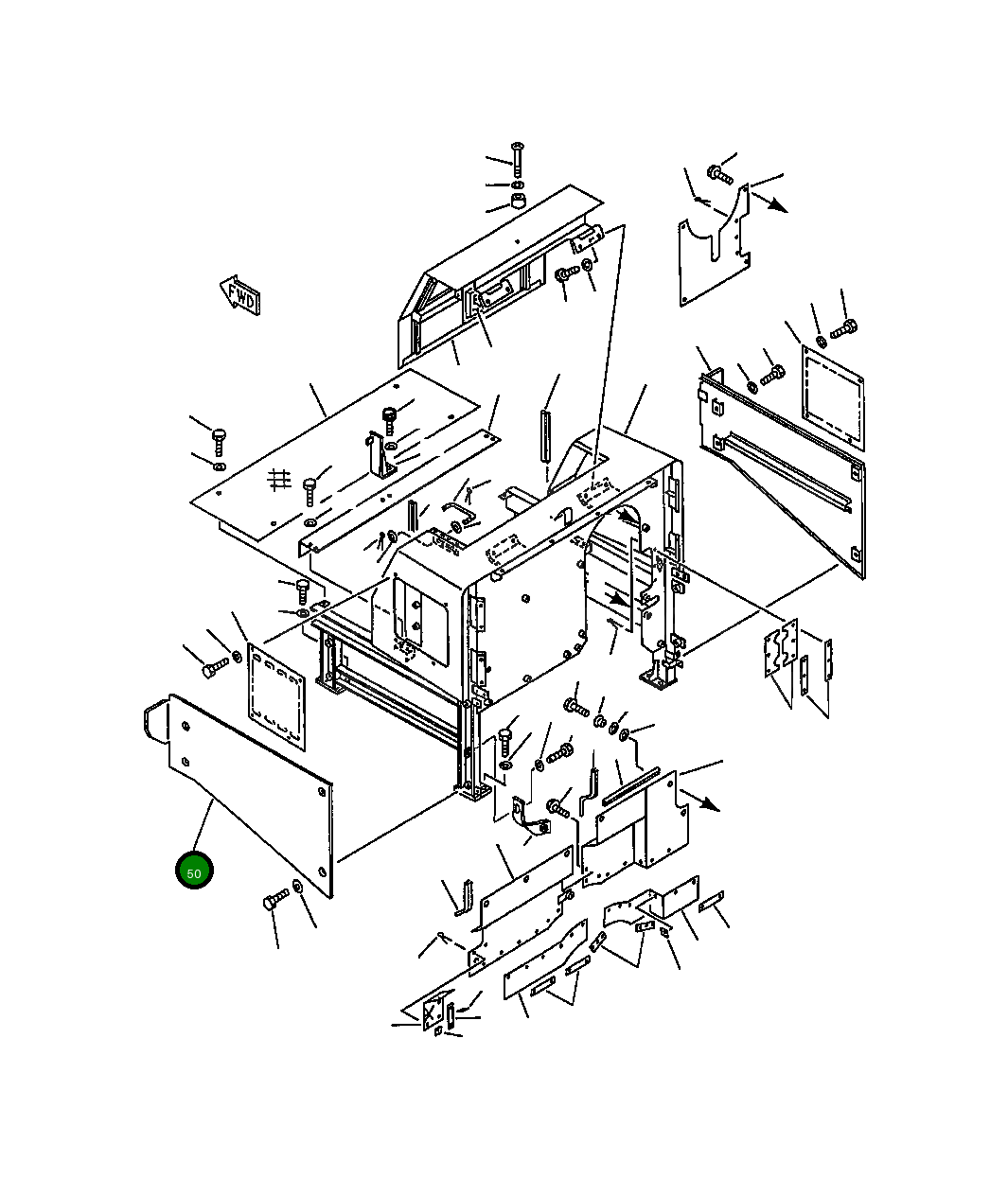 Крышка 425-54-13770  Komatsu