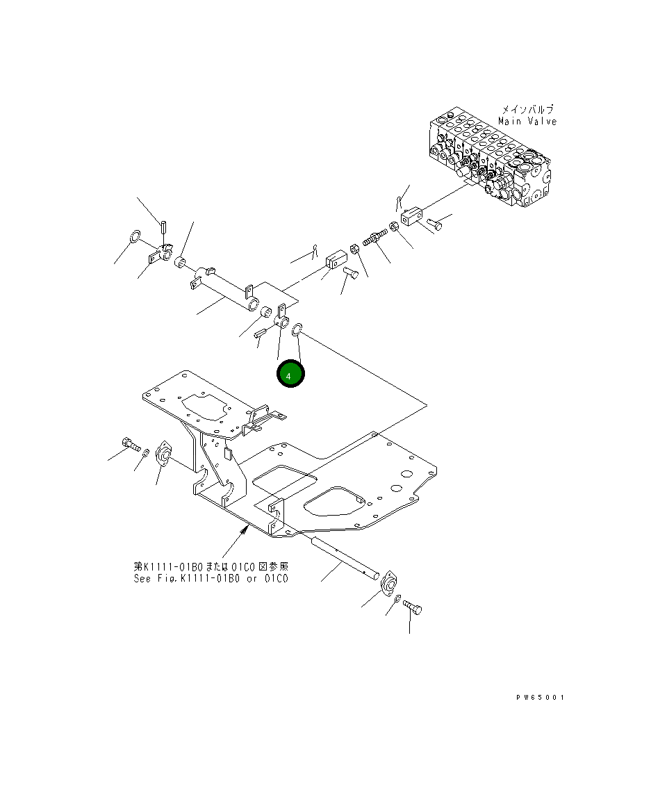 Рычаг 22K-43-11240 Komatsu