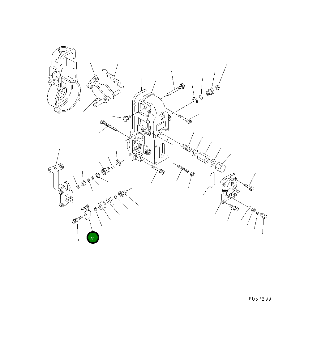 Рычаг DK154380-0120 Komatsu