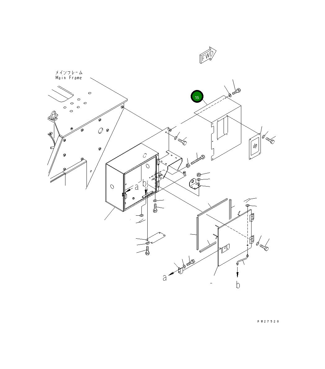 Крышка 8255-68-1182 Komatsu