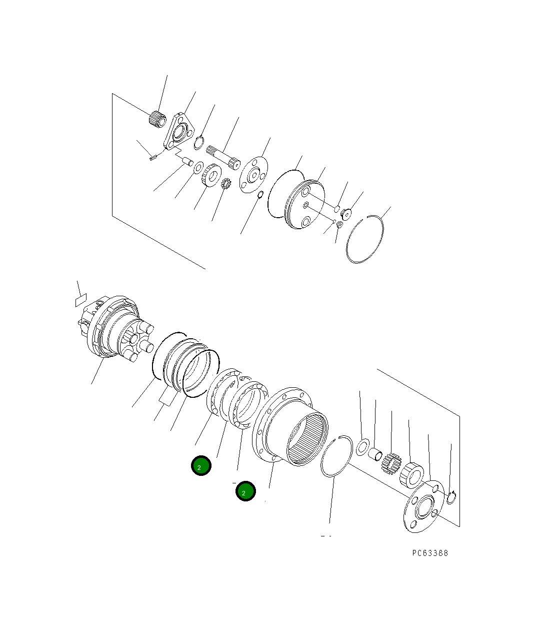 Подшипник FU110BA14S1 Komatsu