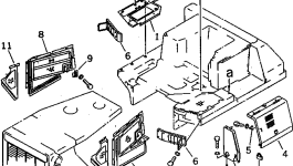 Кронштейн 154-54-46380 Komatsu