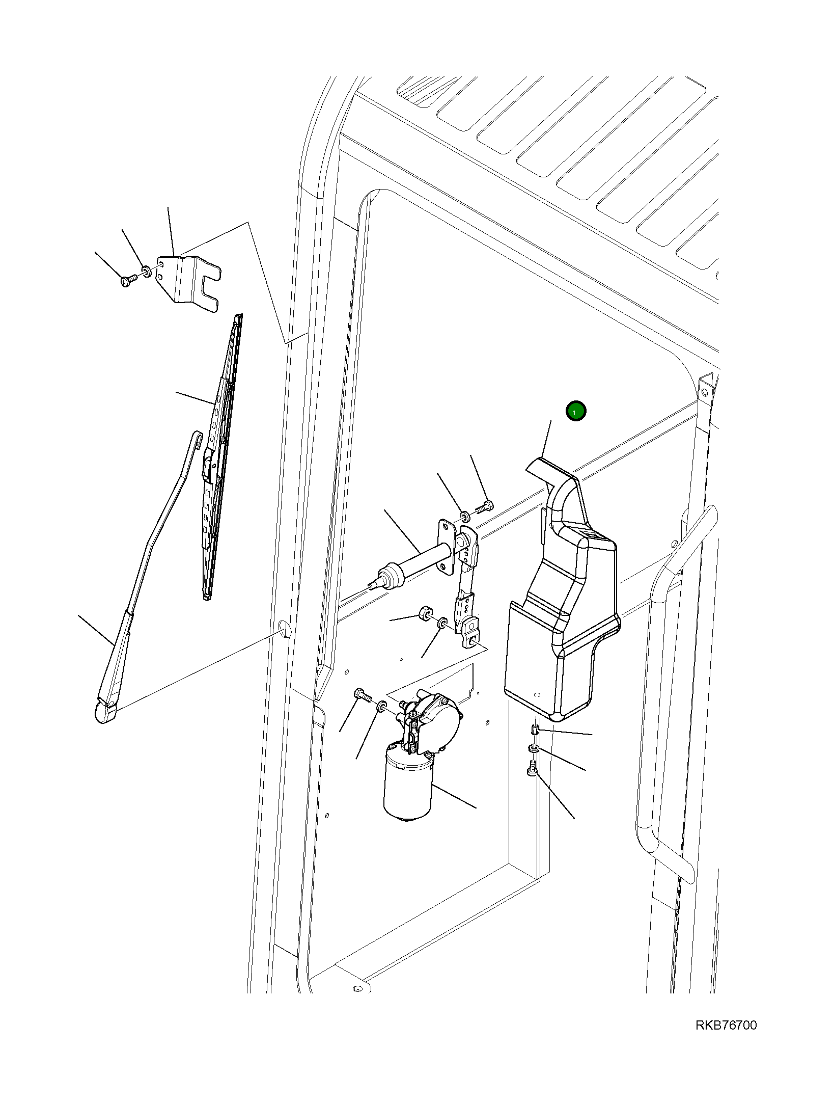 Крышка 22J-54-R4180  Komatsu