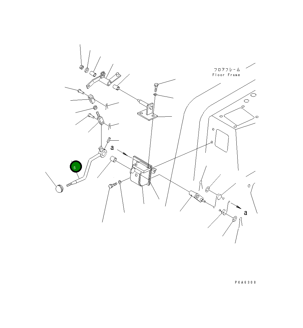 Рычаг 14X-43-24451 Komatsu