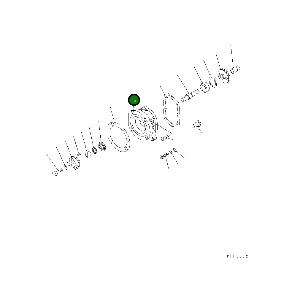 Крышка CU3075526  Komatsu