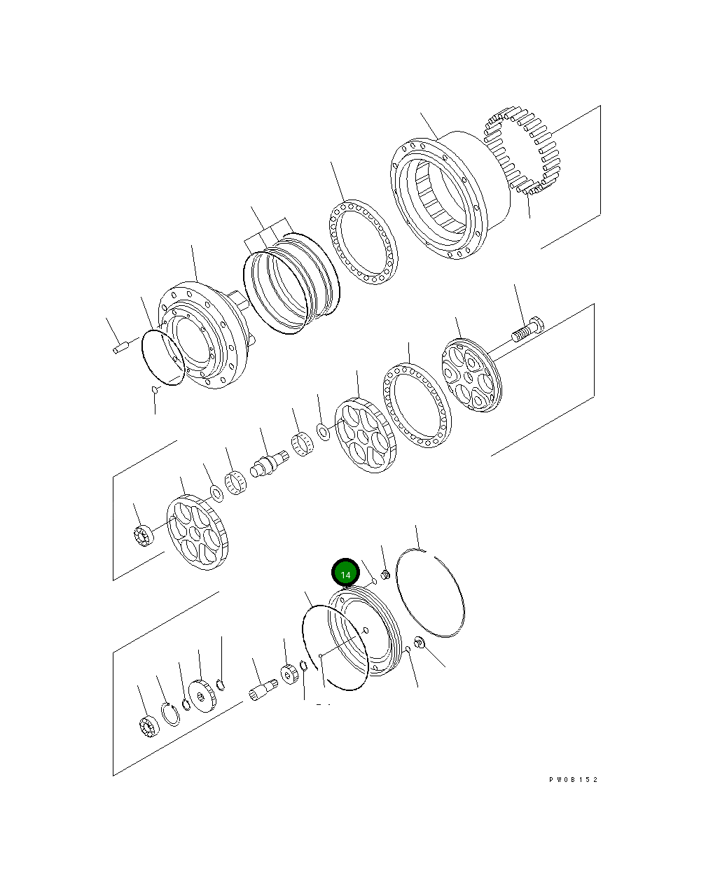 Крышка TZ500D1008-00 Komatsu