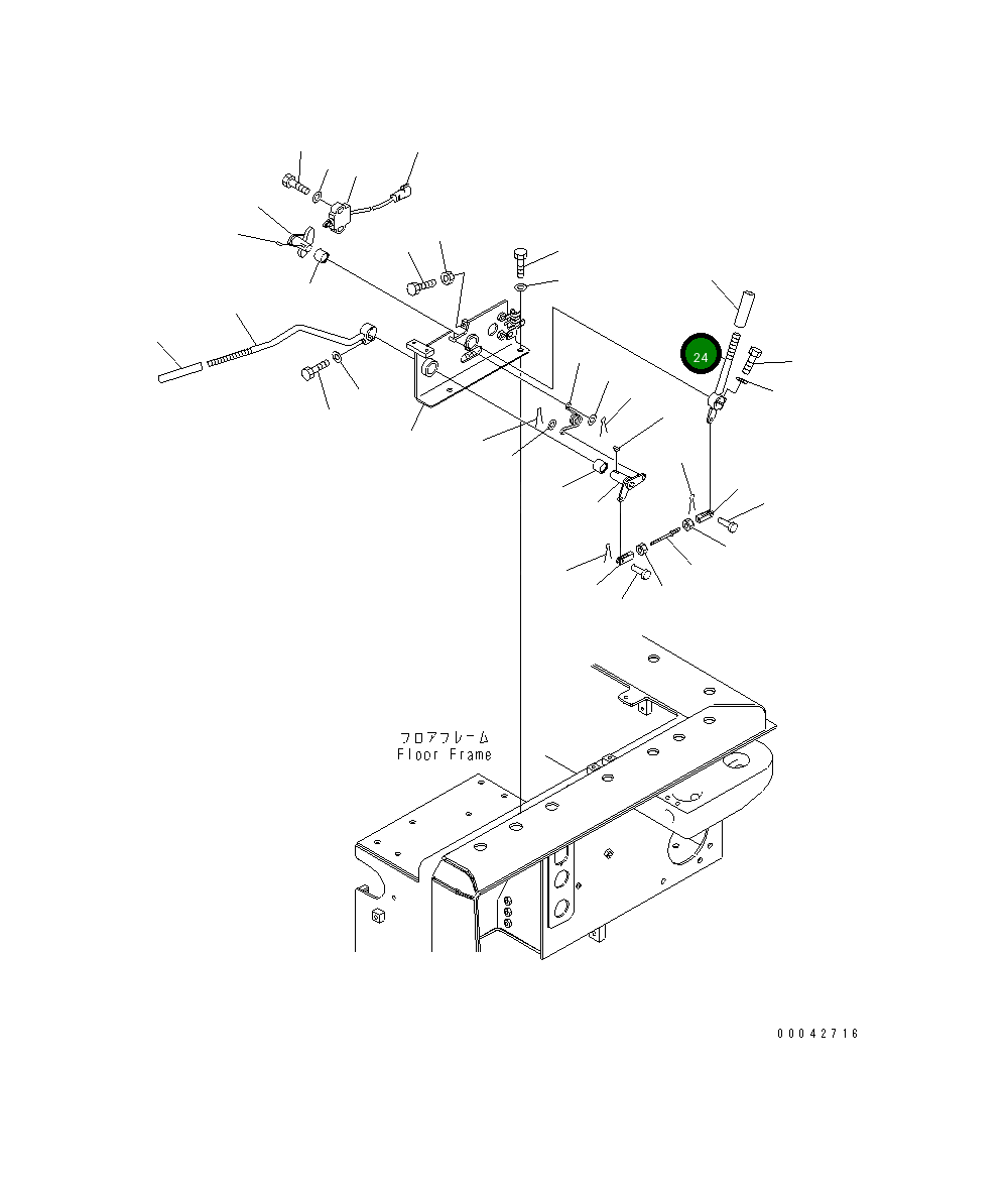 Рычаг 17A-43-41751 Komatsu