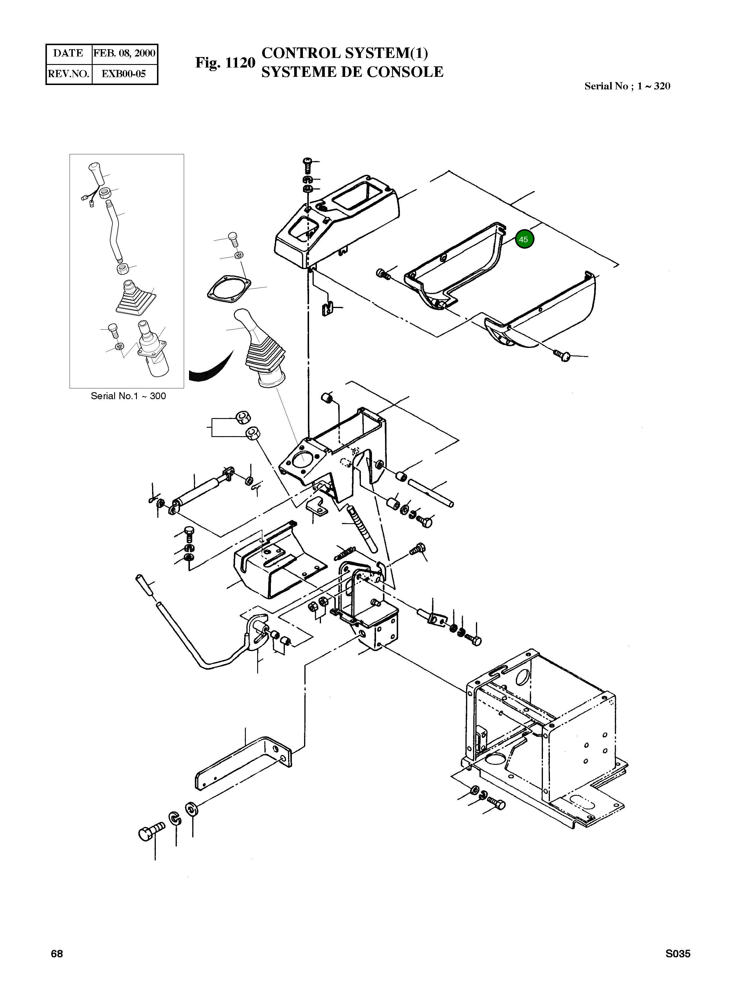Крышка 1 11310-03890 Komatsu