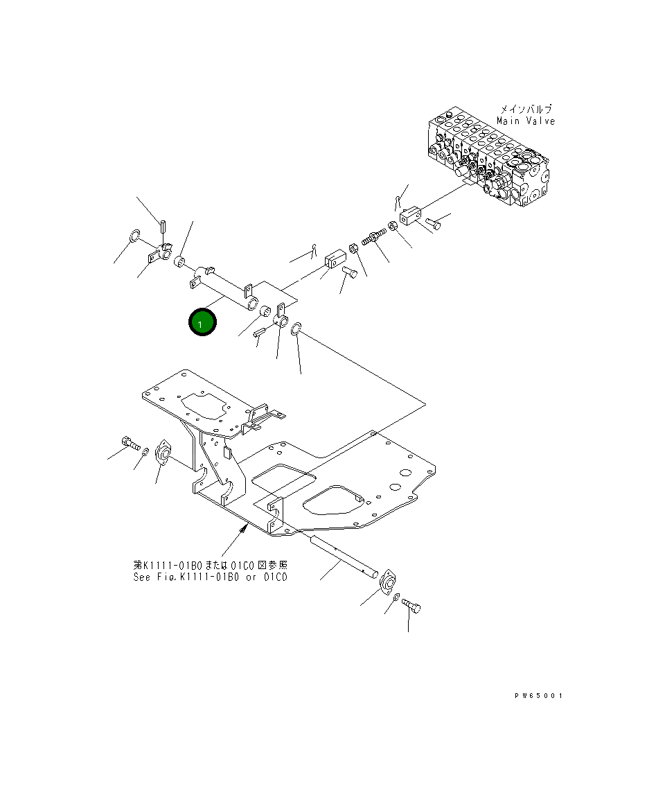 Рычаг 22K-43-18280 Komatsu