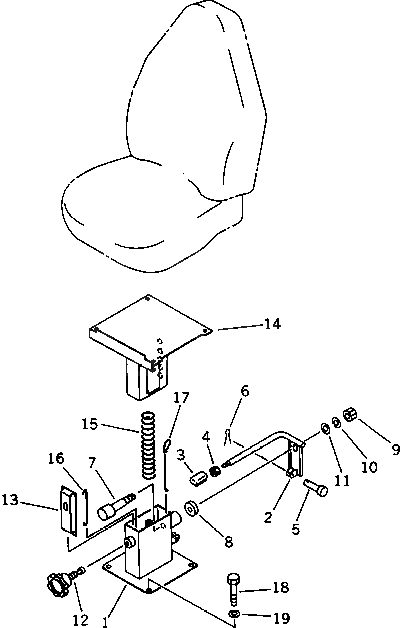 Рычаг 203-57-51460 Komatsu