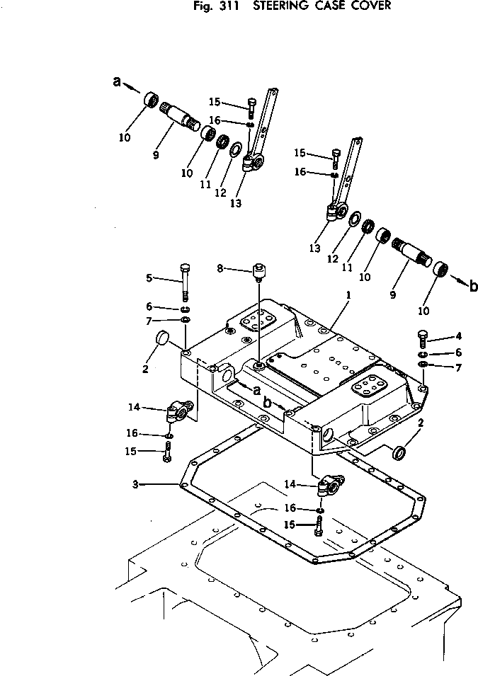 Рычаг 125-43-31212 Komatsu