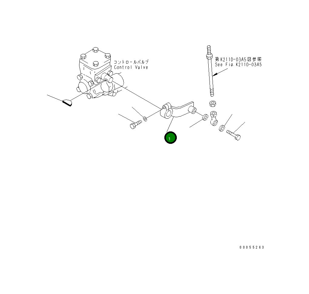 Рычаг 14W-43-14130 Komatsu