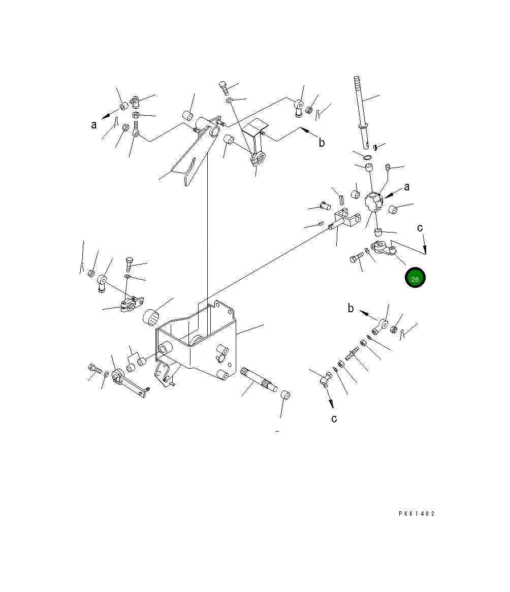 Рычаг 17A-43-25160 Komatsu