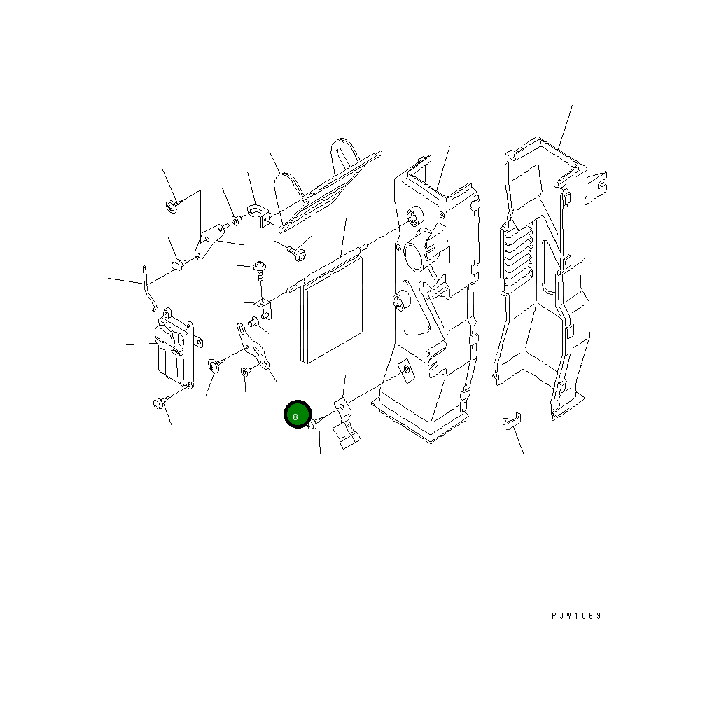Рычаг ND017732-3111 Komatsu