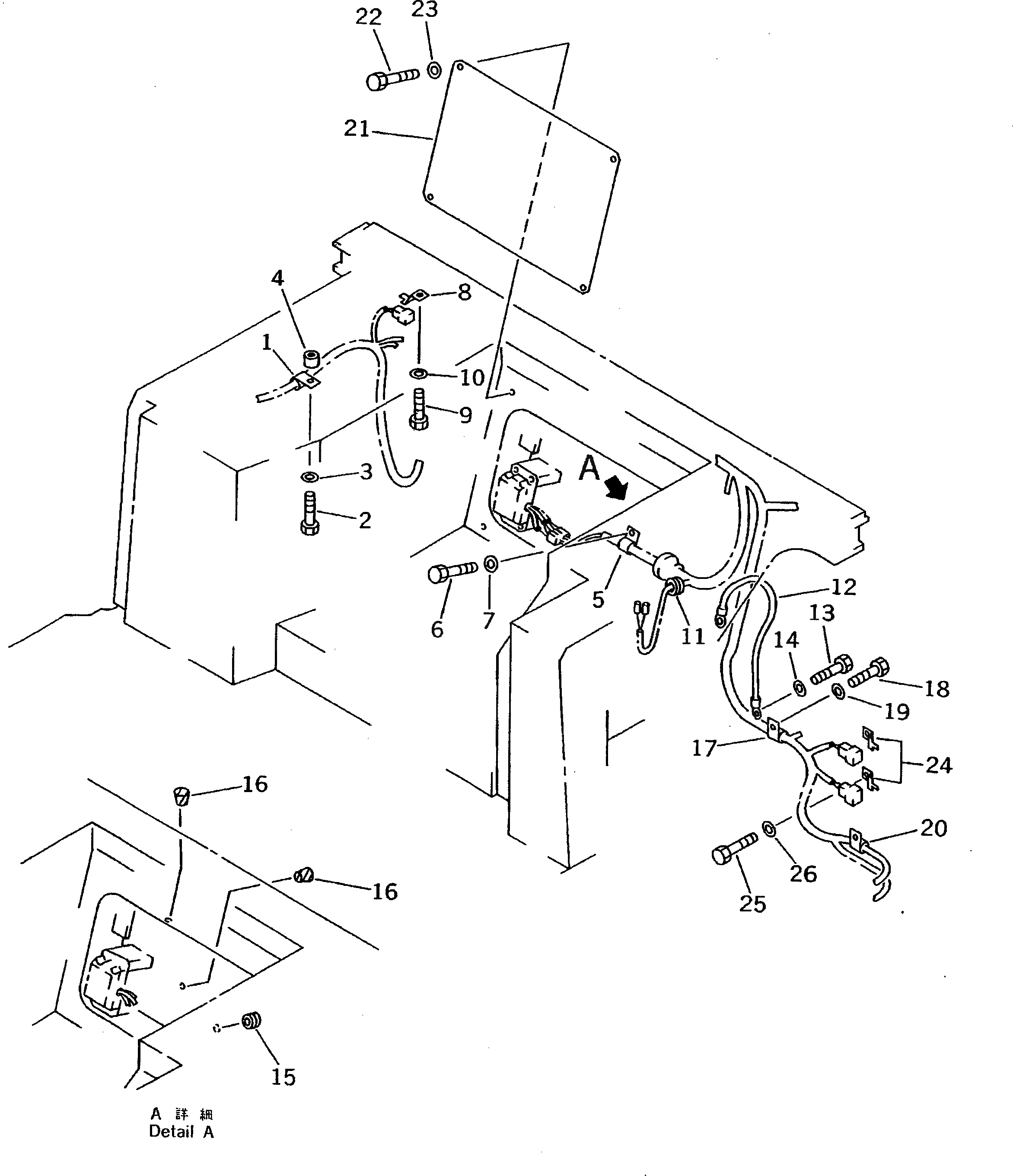 Крышка 198-54-46840 Komatsu