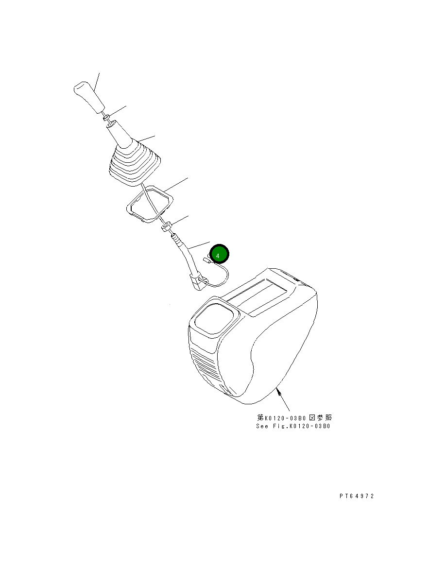 Рычаг 22K-43-18521 Komatsu